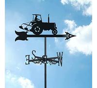 Girouette, girouette en métal avec indicateur de direction pour jardin, décoration de cour, outils de mesure, tracteur