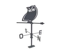 Girouette Hibou 45x72.5cm Anthracite Noir