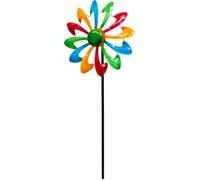 Girouette HQ Metal Wind Spinner: Single Windmill 110244 Multicolore 24 x 70 cm