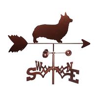 girouette, Indicateur de Direction du Vent, Ornements artisanaux, girouette créative, Outil Mesure la Maison for décoration Jardin extérieur(Dog)