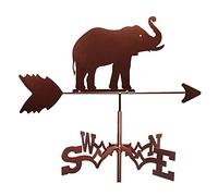 Girouette, indicateur de direction du vent, robinet en métal pour maison, extérieur, abris de jardin, décoion, toits, outils de mesure, éléphants debout (éléphants debout)