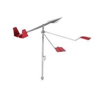 Girouette Marine, Indicateur de Direction du Vent, Girouette Météo en Acier Inoxydable 304, Indicateur de Vent avec Réflecteur Lumineux et Pointe Anti-Oiseaux pour Yacht,