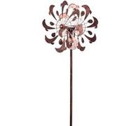 HQ Metal Wind Spinner: Dolphins en cuivre Duett - LED Solaire