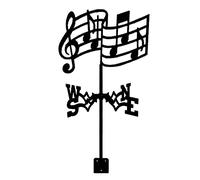 Girouette Musicale pour Ferme, Montage sur Toit de Jardin, Kits d'indicateurs de Direction du Vent, Support métallique extérieur Wind-C