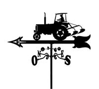 Girouette, Ornement de Tracteur agricole girouette indicateur de Direction du Vent scène Jardin Outils de Mesure abris extérieurs Fer Cour Toit granges décoration
