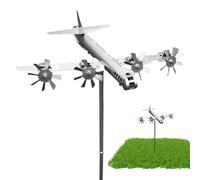 Girouette pour Avion De Chasse Girouette en Métal, Indicateurs De Toit Girouettes, Décorations De Jardin, Moulin À Vent De Toit pour Ferme, Cour, Jardin, Tonnelle, 30×32 Cm