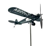 Girouette pour avion - Spinner décoratif pour avion, matériau en fer résistant, design pivotant à 360°, finition résistante aux intempéries | Ornement de montage sur le toit pour les amans