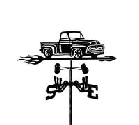 Girouette pour camionnettes, indicateur d'orientation rétro de Voiture, Outil de Mesure en Acier Inoxydable, girouette avec revêtement antirouille pour Montage sur Toit extérieur