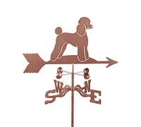 Girouette pour Chien Caniche, décor Artistique, girouette en Acier Inoxydable, Outils de Mesure, indicateur de Direction pour, Patio, Cour, décoration