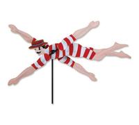 Girouette - PREMIER KITES - Nageur Victorien - Rouge - 74 x 15 cm - Décorative pour Jardin