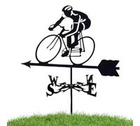 Girouette - Robinet de jardin pour cycliste, bâton de mesure, décoration de jardin, pour clôture, jardin, terrasse, garage, cour, balcon