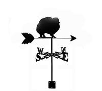 Girouette Sika cerf Ouvrier Cheval de Guerre Silhouette indicateur d'orientation girouette en Acier Inoxydable Outil de Mesure avec revêtement antirouille pour Support extérieur décor Artisanat