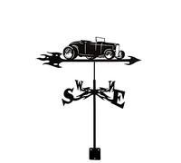 Girouette Silhouette Cheval Poussin Indicateur d'orientation Girouette en Acier Inoxydable Outil de Mesure avec Revêtement Antirouille pour Support Extérieur Décor Artisanat