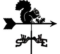Girouette sur Piquet de, girouette avec Ornement d'écureuil, girouette en métal, indicateur de Direction du Vent, Outil de Mesure Professionnel pour, Cour, Montage sur Toit, Facile à Utiliser