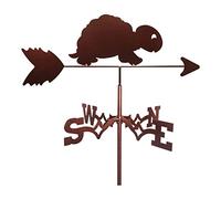 Girouette Tortue Girouette avec Figurine Animal Décor Jardin Girouettes Pratique Indicateur De Direction du Vent Style Vintage Scène De Ferme Maison Extérieur Jardin Cour Ornement