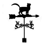 Girouette West Highland Terrier Silhouette d'aigle girouette Faite à la Main en Acier Inoxydable indicateur de Direction pour Toit extérieur, Montage sur, décoration de Cour