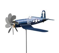 Girouettes Décoratives pour Extérieur - Décoration Métallique Avion Girouette à Vent - Tiges Faciles à Installer pour Jardin Fêtes Extérieures