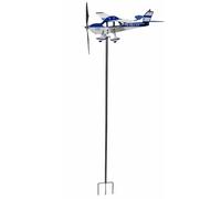 Girouettes Météo Pour Cour - Girouette En Métal Robuste En Forme D'avion, Indicateur De Direction Du Vent Extérieur | Support De Toit Décoratif Pour Jardin, Pelouse, Patio, Jauge Météo Multifonctionne