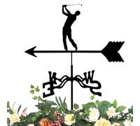 Girouettes pour extérieur, girouette résistante aux intempéries - Design Golf anticorrosion métallique Indicateur directionnel pour jardin, terrasse gazon avec montage au plafond