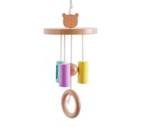 Girousel musical pour berceau - Jouet en bois mignon pour lit bébé, pour, chambre de salon, mur, jeu de Noël complet