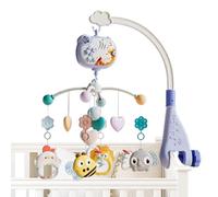 Giroustrine pour berceau avec projecteur - Jouets hochets rotatifs suspendus, Giroustrine avec mélodie pour chambre de 1000 g | Girousel pivotant pour berceau avec lumières et sons, joli carrousel