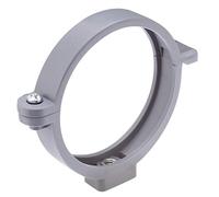Girpi - Collier à charnière pour tuyau d'évacuation Ø 125 mm gris