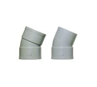 Girpi – Coude d'évacuation à 22°30 mâle/femelle Ø 80 mm