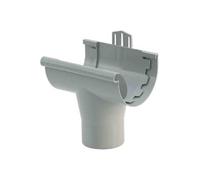 Girpi - Gouttière PVC - Naissance à coller Ø 25 gris G