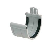 Jonction 1/2 rond PVC gris (16 - 30 m?)