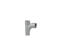 Girpi - Té d'évacuation pied de biche à 87°30 mâle/femelle Ø 32 mm | Pied de biche PVC gris 87 degrés30 - Diamètre 32 mm - Double emboîture - Girpi