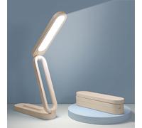 Giryuhd Lampe de bureau LED pour bureau, maison et lampe à piles, lampe rechargeable pliable et portable, bande lumineuse de bureau LED, 3 luminosités à intensité variable, petite lampe de lecture
