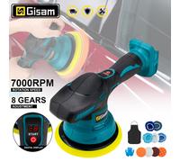 Gisam Polisseuse électrique sans fil 8 vitesses de polissage et cirage avec affichage numérique pour batterie Makita 18 V