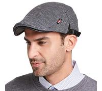 Gisdanchz Casquette Beret Homme Unisexe Béret Casquette Gavroche Hiver XL Casquettes Plate Irlandaise Hiver Vintage 56-60CM Gris