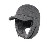 Gisdanchz Casquette Hiver Baseball avec Cache Oreilles - Entièrement Doublée de Fausse Fourrure