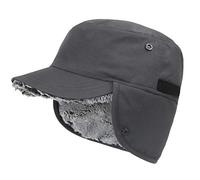 Gisdanchz Chapka Chapeau De Chasse Hiver Chaud Casquette Homme Hiver Femme Cache Oreille Trapper Pilot Hat Army Military Hat Cadet Cap Men Women Winter Warm Baseball Cap Earflap Gris