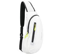Gisdanchz Sac De Poitrine Homme, Petite Sacoche Sac A Dos Bandoulière Saccoche Homme Bandouliere Holster Femme Sling Bag Rucksack De Poitrine Bandouliere, Blanc