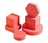 Gisela Creative Lot de 6 accessoires de photographie en mousse pour bijoux, cosmétiques, parfums et bijoux Rouge