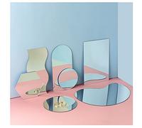 Gisela D 7 Pcs Fond pour Photo Tableau de Réflexion Fond Studio Photo en Acrylique Argent pour Photographie de Produits Bijou Cosmétique Verre