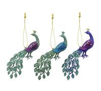 Gisela Graham Arbre de Noël Décorations à suspendre de luxe rouge Assortiment - Lot de 5