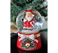 Gisela Graham Boule à neige de Noël rouge Père Noël, Mini Dome 6 cm