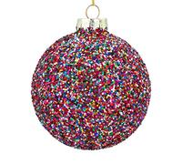 Gisela Graham Boule de Noël multicolore à paillettes