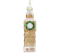 Gisela Graham Décoration à suspendre en verre Big Ben Londres - Ornement de Noël suspendu - Verre - Décoration pour les fêtes de fin d'année - Noël