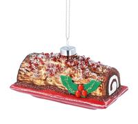 Gisela Graham Décoration de Noël à suspendre en forme de bûche de Noël