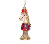 Gisela Graham Décoration d'échecs en résine Motif cheval Violet 8 cm