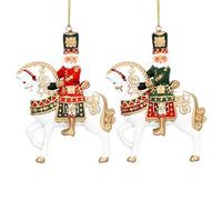 Gisela Graham Décorations de Noël Casse-Noisette sur Cheval