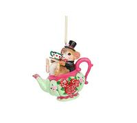 Gisela Graham : Dormouse in a Teacup, Résine, Ornement Suspendu, Décoration, Pâques, Pendaison de Crémaillère, Anniversaire, Noël