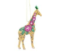 Gisela Graham Girafe en résine pour sapin de Noël, multicolore, 11 x 4 cm