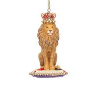 Gisela Graham Lion sur un coussin en résine Décoration 8 cm