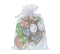 Gisela Graham Lot de 15 œufs de Pâques avec imprimé floral