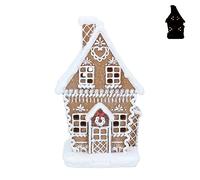 Gisela Graham Maison en pain d'épices LED blanche glacée